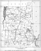 Map of Vermont and New Hampshire Showing Location of Granite Quarries