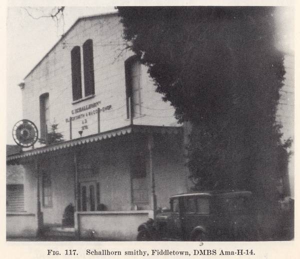 Schallhorn Smithy in Fiddletown