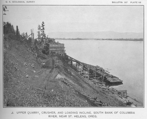 Upper Quarry and Loading Incline St.Helens, Oregon