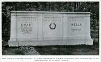 “The architectural dignity of this impressive screen suggests the originality of Mr. Whitehouse in classic design.”  From “Granite Marble & Bronze,” April 1921, pp. 29-36.
