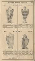 1889 Vermont Marble Company Price List: Rutland, Sutherland Falls, & Dark Marble, vases, pp. 407