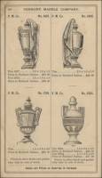 1889 Vermont Marble Company Price List: Rutland, Sutherland Falls, & Dark Marble, vases, pp. 408