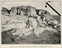 Granite Quarry, Corona, Riverside County, California (circa 1906)