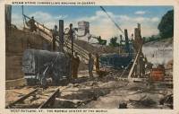 Channeler in a West Rutland, Vermont, quarry