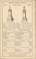 1889 Price List Rutland, Sutherland Falls and Mountain Dark Marbles, Vermont Marble Co., Proctor, Vermont, pp. 66