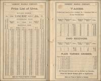 1889 Price List Rutland, Sutherland Falls and Mountain Dark Marbles, Vermont Marble Co., Proctor, Vermont, pp. 10-11
