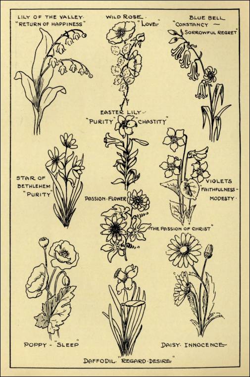 Flower Designs from Monumental Design The Language of The Flowers 1927 