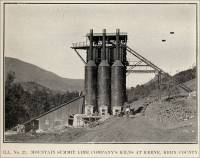 Mountain Summit Lime Company's Kilns at Keene, Kern County. 