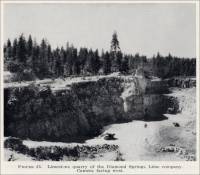 Limestone quarry of the Diamond Springs Lime company