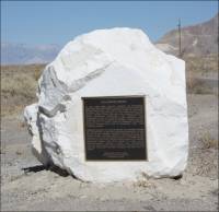 Dolomite Mine (Quarry) Memorial, near Lone Pine, CA 