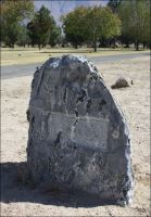 Dolomite Marker stone in the Mt. Whitney Cemetery, Lone Pine, CA