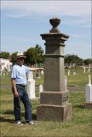 Sandstone monuments and base located at the Winters Cemetery, Winters, California, created from sandstone quarried at Devil’s Gate at Putah Creek, Yolo County, with David L. Wilkinson.