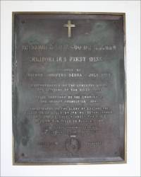 Plaque about the San Diego Mission, San Diego, CA