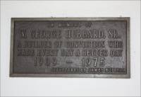 &ldquo;A builder of conviction who made every day a better day 1909-1975. Sculptures by James Hubbell&rdquo;  (San Diego Mission)