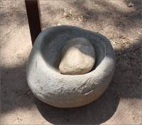 Mortar & peste at the San Diego Mission, San Diego, CA