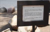 'Ewaa hut sign, San Diego Mission, San Diego, CA