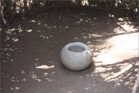 Stone mortar at the San Diego Mission, San Diego, CA