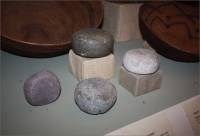 Discoidal stone display, San Diego Mission, San Diego, CA