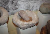 Stone Mortars & Pestles display, San Diego Mission, San Diego, CA