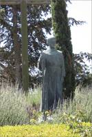 Statue of Soledad Mission Father, near Soledad, Monterey Co., CA