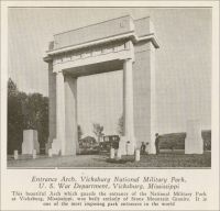 Entrance Arch, Vicksburg National Military Park, Vicksburg, Mississippi (1920s)