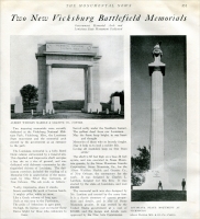 “Two New Vicksburg Battle Memorials,” in “The Monumental News,” May 1921, pp. 351