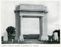 The Vicksburg National Military Park Memorial Arch in Vicksburg, Mississippi (from “Two New Vicksburg Battle Memorials,” in “The Monumental News,” May 1921, pp. 351.