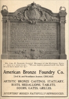American Bronze Company (Advertisement from The Monumental News, April 1903, pp. 227)
