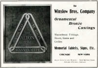 Winslow Bros. Company, Ornamental Bronze Castings (Advertisement from The Monumental News, March 1906)