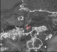 Satelite image showing location ofGreat Wass Island 