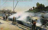 Granite Quarry, Waldoboro, Maine, Showing Channelling Machines in Operation