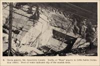 Plate II - B. Ozora quarry, Ste. Genevieve County (Missouri). North, or “Rose” quarry (circa 1928)