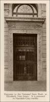National State Bank Entrance, Elizabeth, New Jersey, circa Oct. 1923