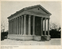 “Eaton Mausoleum, Toronto. Sproatt & Rolph, Architects.”  From “Mausoleums of Modern Design and Construction,” in The Monumental News, Vol. XVIII, No. 4, April 1909