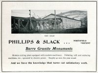 Phillips & Slack, Barre Granite Monuments, Northfield, Vermont. from Granite Marble & Bronze, Vol. XVIII, No. 1, January 1908, pp. 56