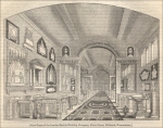 “Show-room of the London Marble-working company, Esher Street, Millbank, Westminster.” from “A Day at the London Marble-Works,” “The Penny Magazine-Supplement,” Aug. 1841, pp. 337)