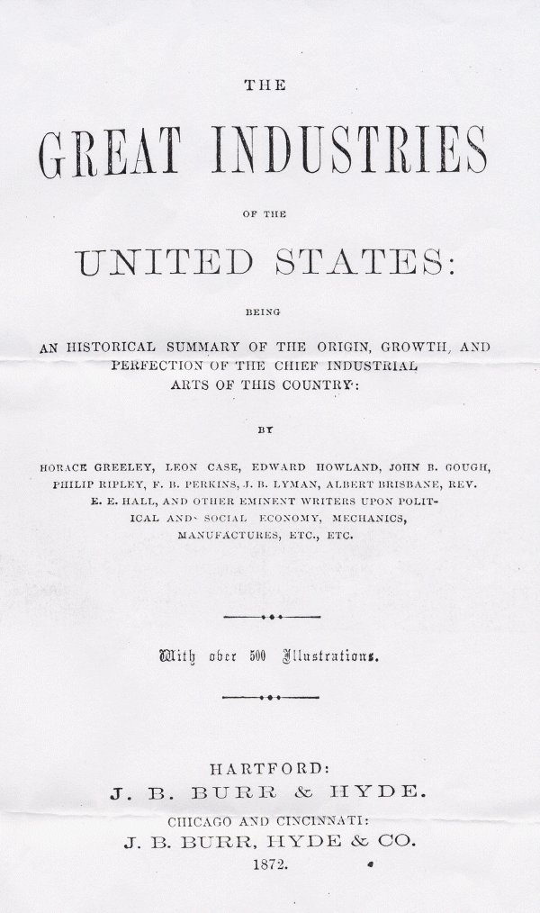 Great Industries of United States - Title Page