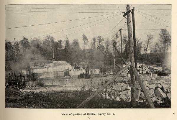 View of Portion of Oolitic Quarry No.2