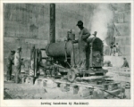“Sawing Sandstone by Machinery.” From “The Sandstone Quarries of Ohio,” by W. Frank M’Clure, “Scientific American,” Feb. 14, 1903, pp. 113-114