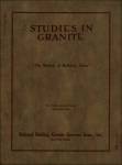 "Studies in Granite," 1923-1925