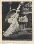 “From a monument in Monumental Cemetery, Milan” Italy, in "The Monumental News," Nov. 1895