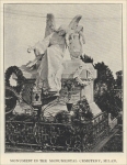 “Monument in the Monumental Cemetery, Milan” Italy, in "The Monumental News," Nov. 1895
