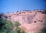 The old inactive McGilvray sandstone quarry located on the Sites-Maxwell Road, Colusa County, California
