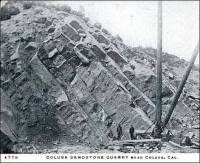 Colusa Sandstone Quarry near Colusa, Cal. (postcard photo)