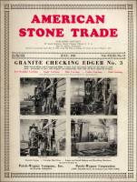 Cover of the July 1931 issue of American Stone Trade Magazine