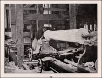 Lathe turning marble column in marble mill at Gantt’s Quarry (Preliminary Report on The Crystalline and Other Marbles of Alabama, 1916)