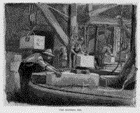 The polishing bed (from “In the Marble Hills,” Century Magazine, 1890
