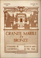 Cover of the September 1906 issue of Granite Marble & Bronze Magazine