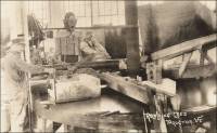 Rubbing bed in Vermont Marble Co. Mill (postcard photo)