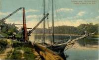 Loading a Vessel at the Dock on a small sailing boat in Portland, Connecticut